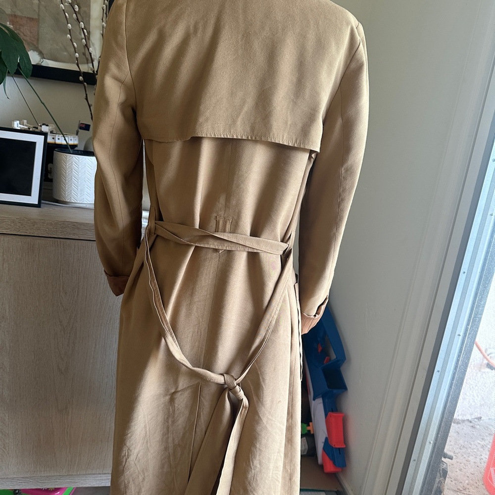 Sézane Oprah Trench Coat Belted Double-Breasted Beige Tan, Size 36 (US size 4) - Picture 5 of 7
